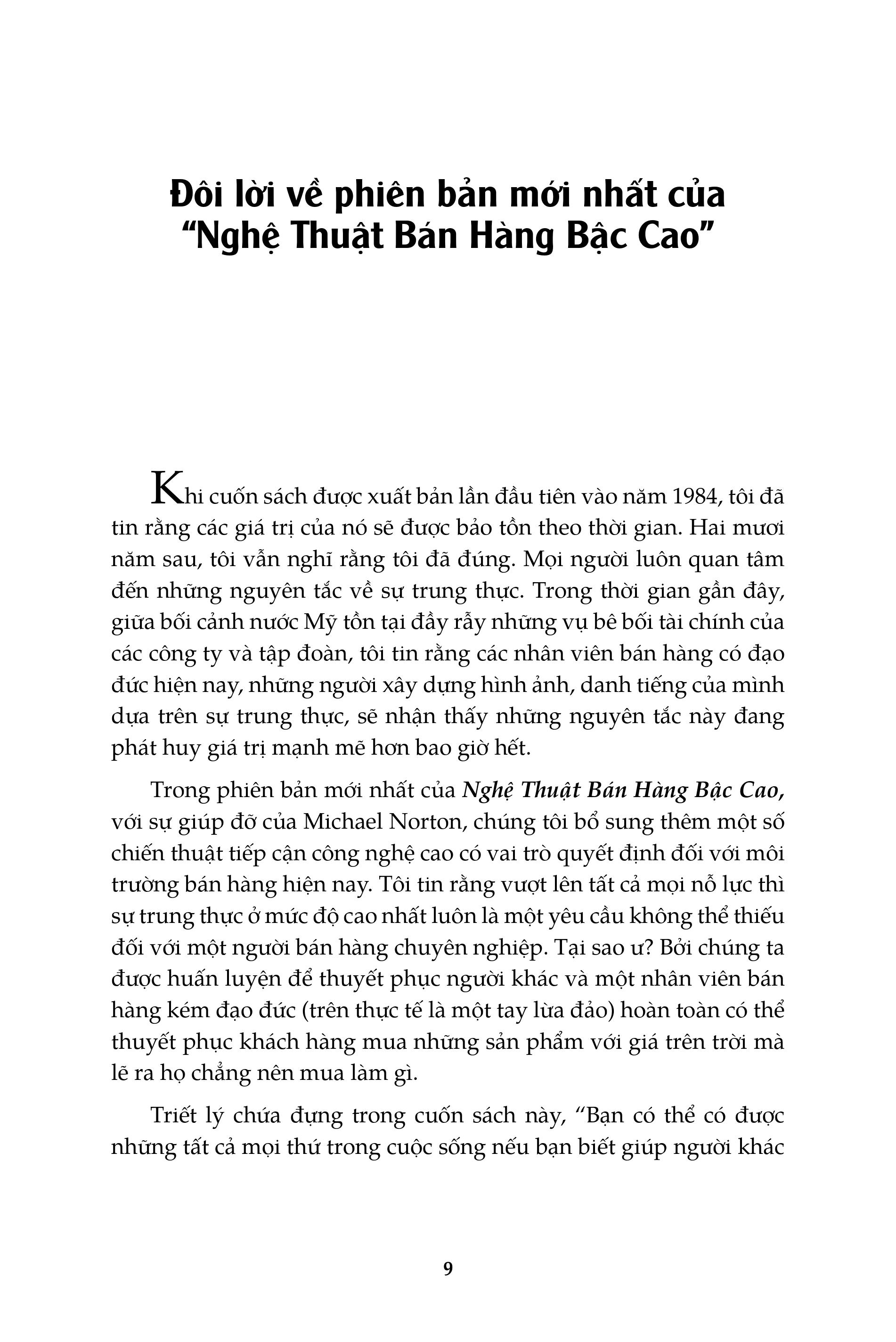 nghệ thuật bán hàng bậc cao - bí quyết chốt deal mọi thời đại (khổ lớn) (tái bản 2021) - Ảnh 5