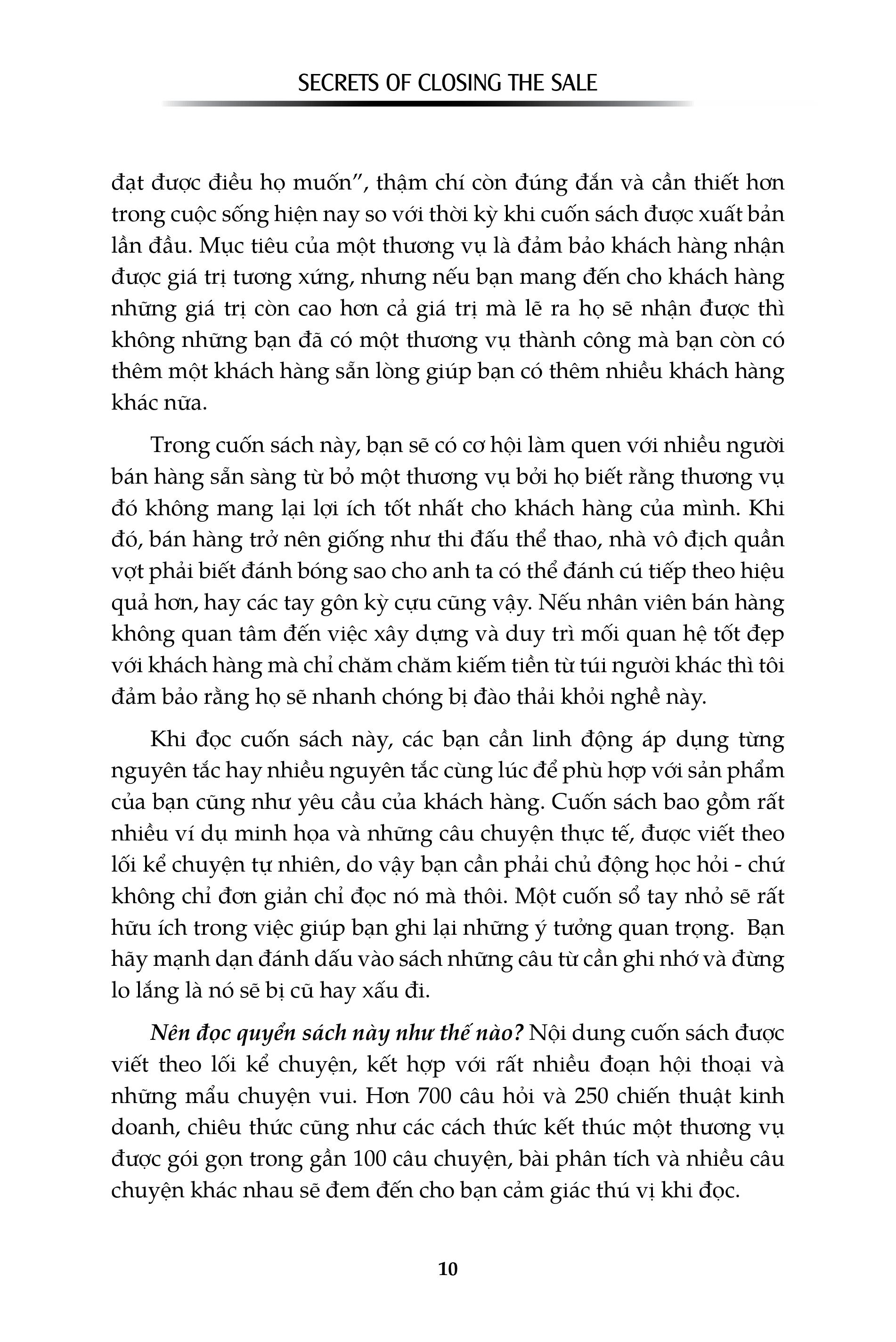 nghệ thuật bán hàng bậc cao - bí quyết chốt deal mọi thời đại (khổ lớn) (tái bản 2021) - Ảnh 6