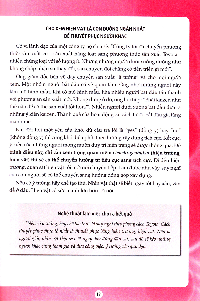 Nghệ Thuật Làm Việc Cho Ra Kết Quả Của Toyota (Tái Bản 2018) - Ảnh 14