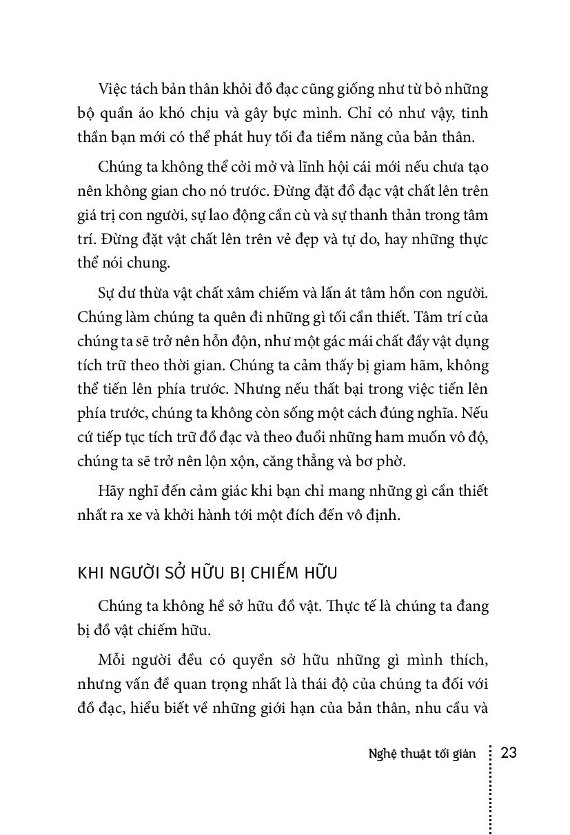 nghệ thuật tối giản - có ít đi, sống nhiều hơn (tái bản 2018) - Ảnh 13