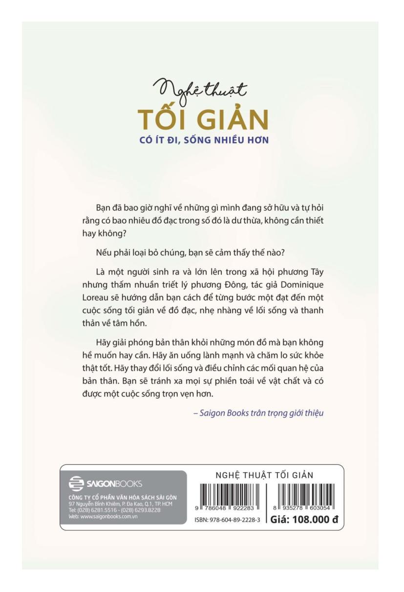 nghệ thuật tối giản - có ít đi, sống nhiều hơn (tái bản 2018) - Ảnh 15