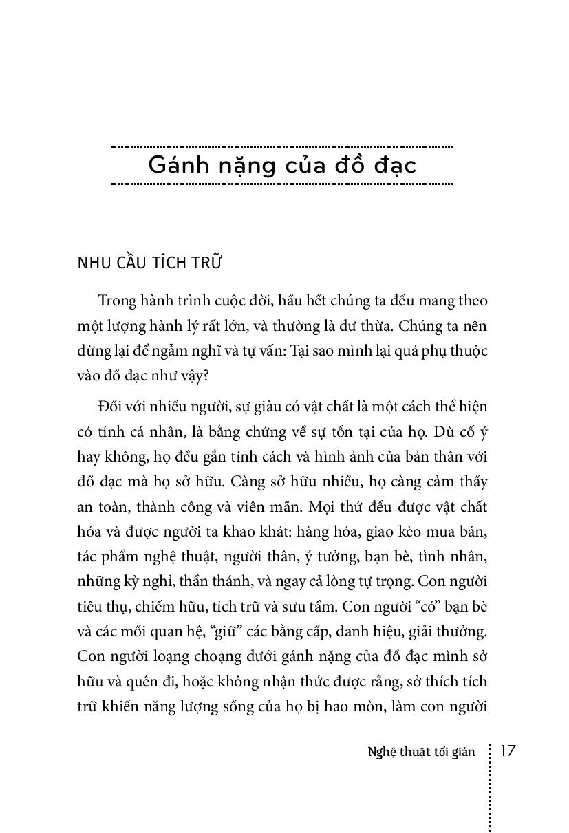 nghệ thuật tối giản - có ít đi, sống nhiều hơn (tái bản 2018) - Ảnh 7