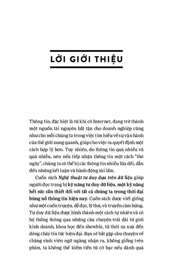 nghệ thuật tư duy dựa trên dữ liệu - để ra quyết định thông minh hơn trong một thê giới không chắc chắn - Ảnh 8