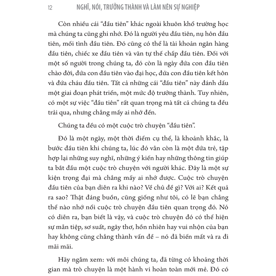 nghĩ, nói, trưởng thành và làm nên sự nghiệp - Ảnh 6