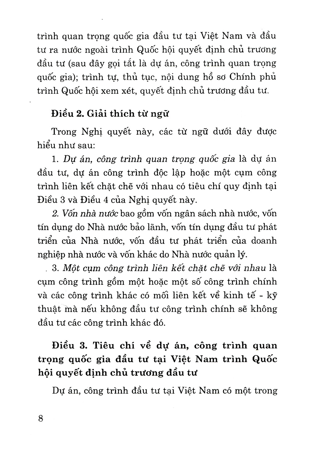 nghị quyết số 49/2010/qh12 về dự án, công trình quan trọng quốc gia trình quốc hội quyết định chủ trương đầu tư và văn bản hướng dẫn thi hành - Ảnh 6