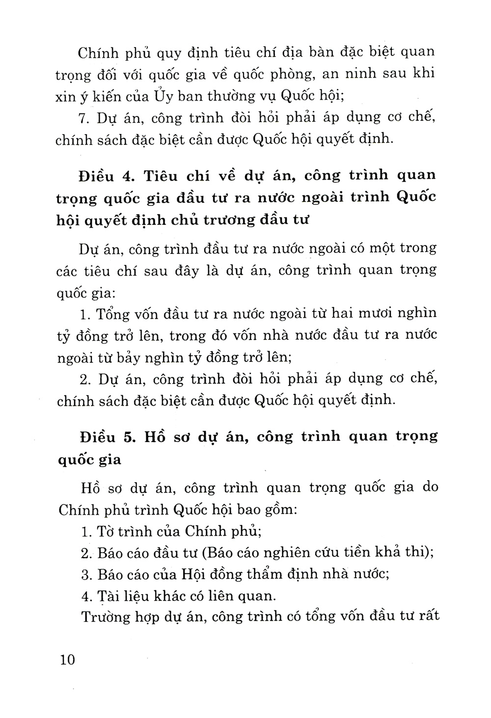 nghị quyết số 49/2010/qh12 về dự án, công trình quan trọng quốc gia trình quốc hội quyết định chủ trương đầu tư và văn bản hướng dẫn thi hành - Ảnh 8