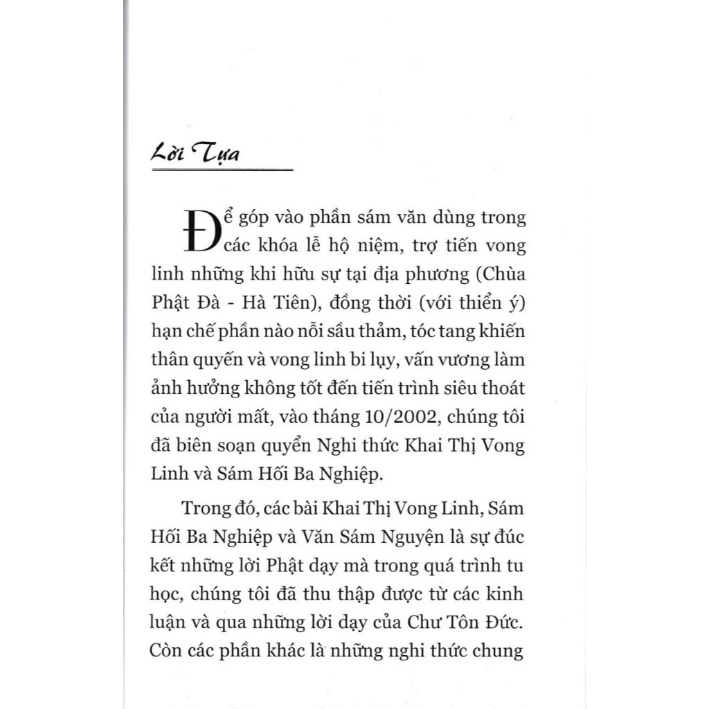 nghi thức khai thị vong linh và sám hối ba nghiệp - Ảnh 5