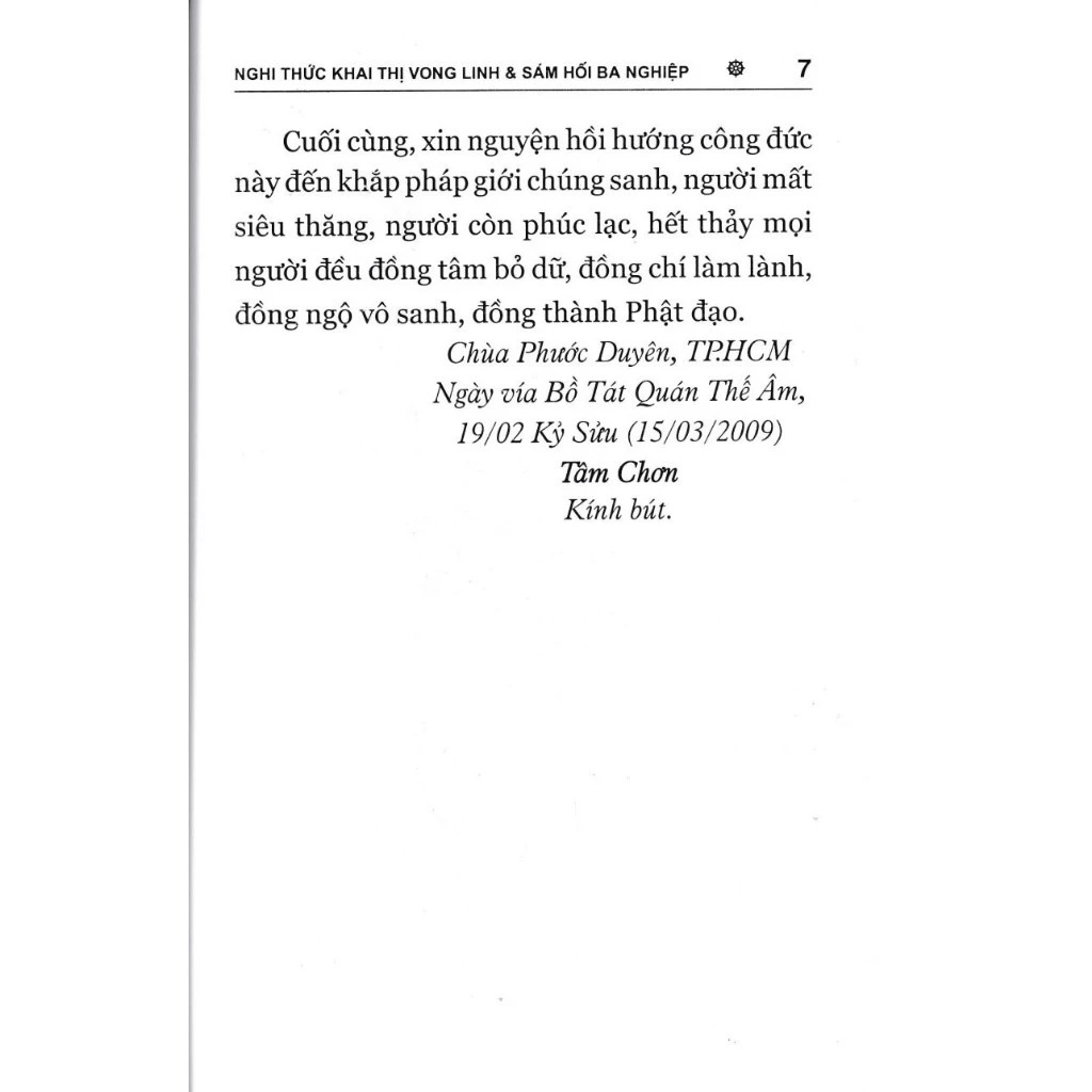 nghi thức khai thị vong linh và sám hối ba nghiệp - Ảnh 7