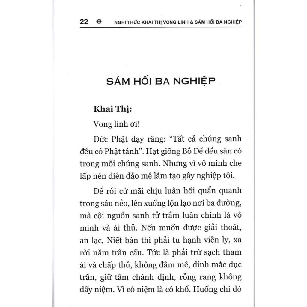 nghi thức khai thị vong linh và sám hối ba nghiệp - Ảnh 9