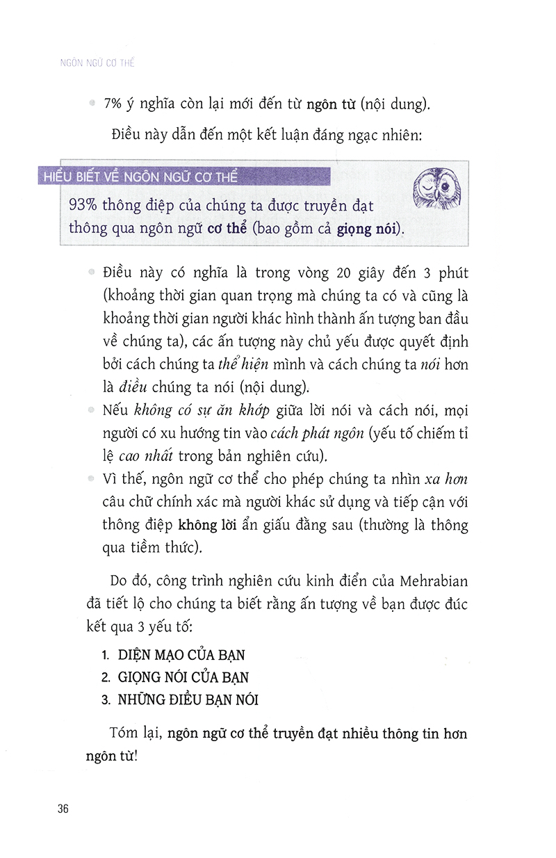 ngôn ngữ cơ thể - 7 bài học đơn giản để làm chủ ngôn ngữ không lời (tái bản) - Ảnh 7