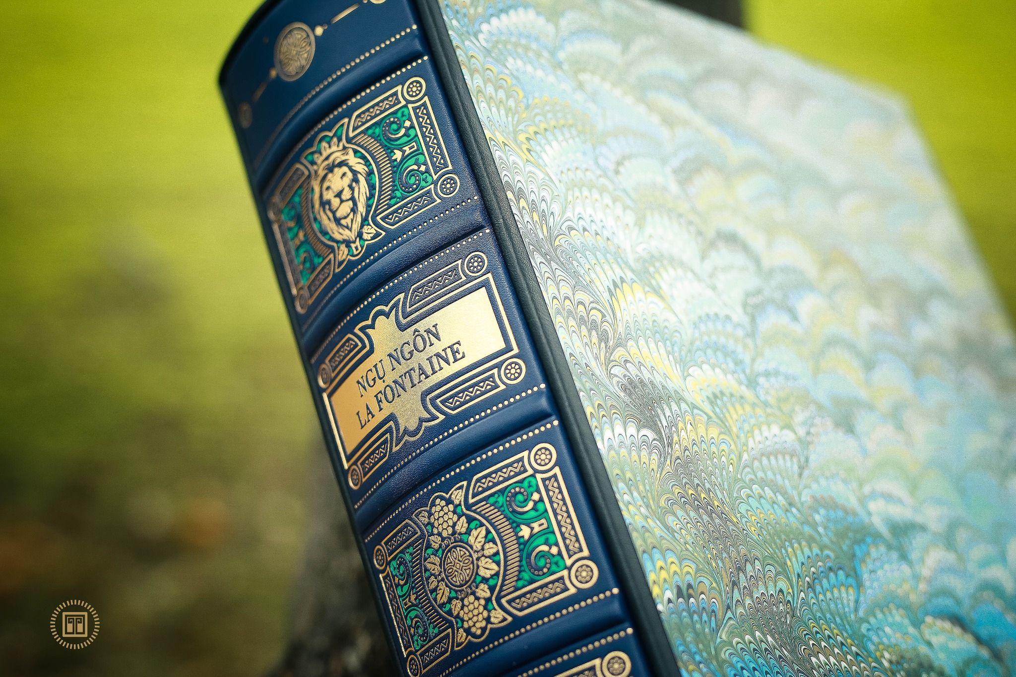 ngụ ngôn la fontaine - ấn bản giới hạn - bìa da - Ảnh 4