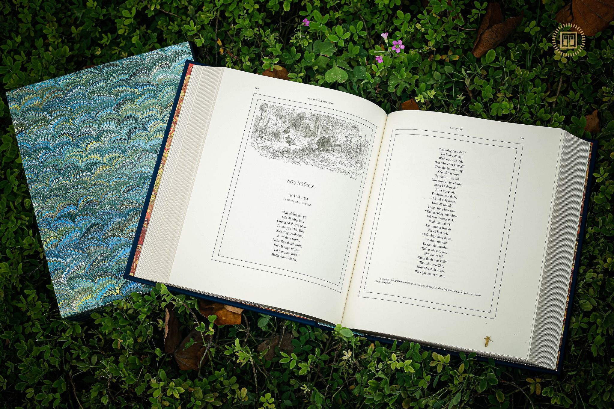 ngụ ngôn la fontaine - ấn bản giới hạn - bìa da - Ảnh 7