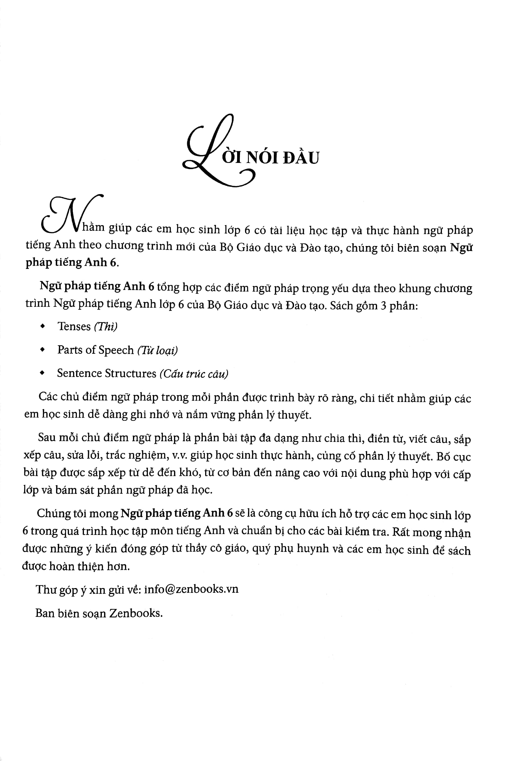 ngữ pháp tiếng anh 6 (theo chương trình khung của bộ giáo dục và đào tạo) - Ảnh 3