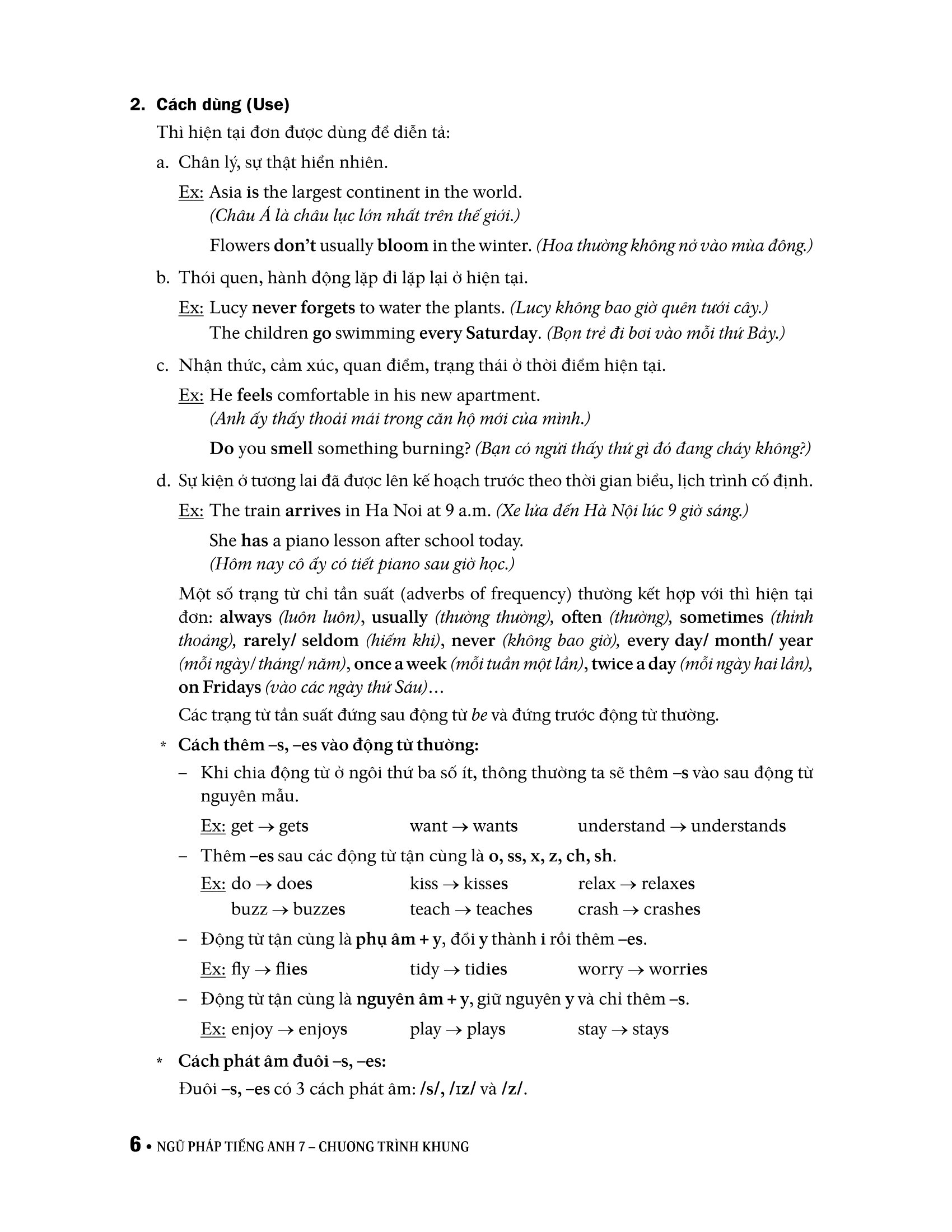 ngữ pháp tiếng anh 7 (theo chương trình khung của bộ giáo dục và đào tạo) - Ảnh 9