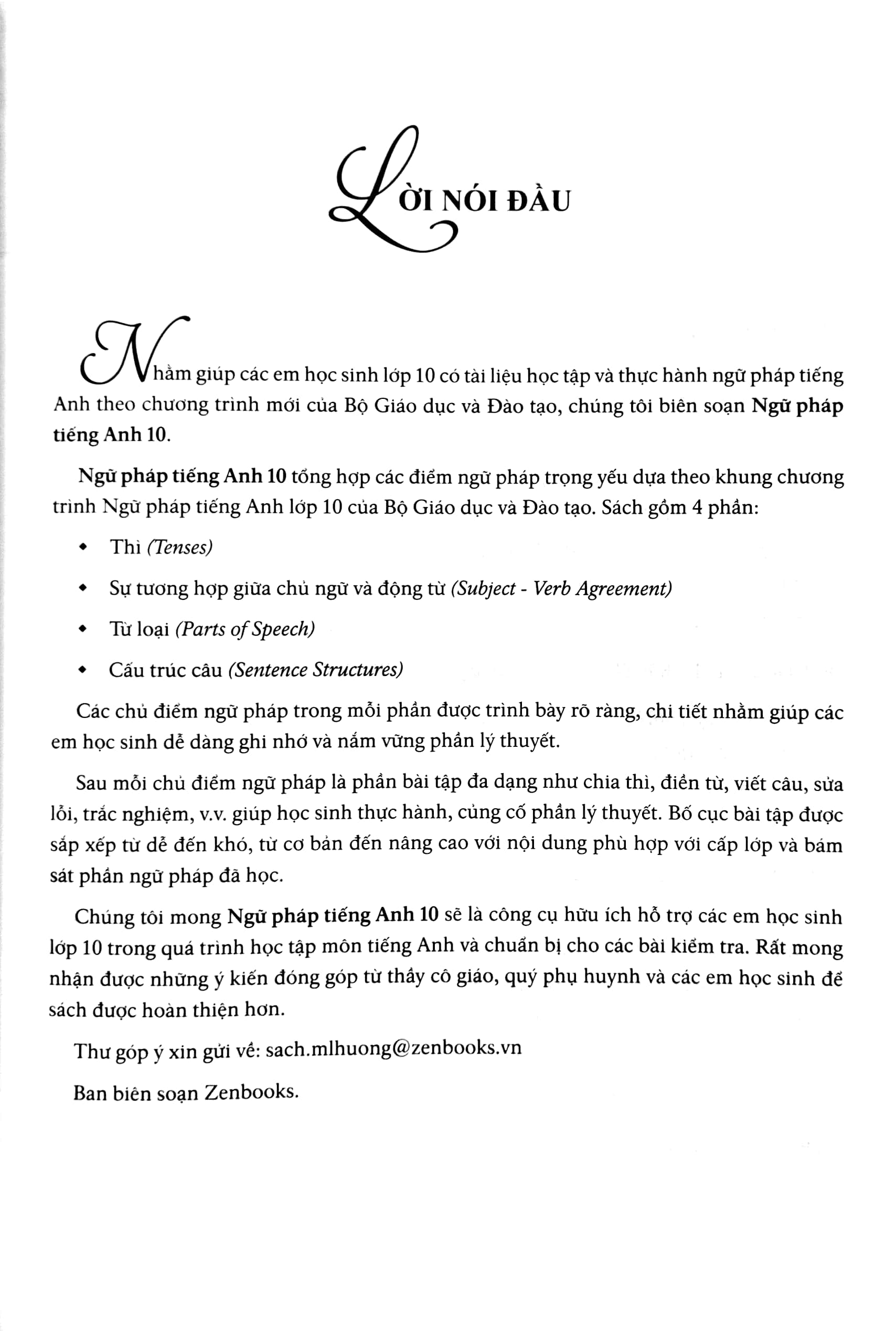 ngữ pháp tiếng anh lớp 10 (theo chương trình khung của bộ giáo dục và đào tạo) - Ảnh 3