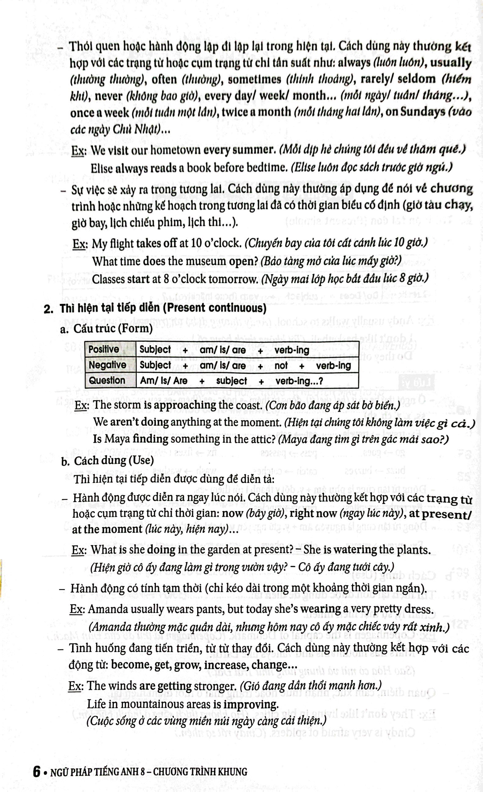 ngữ pháp tiếng anh lớp 8 (theo chương trình khung của bộ giáo dục và đào tạo) - Ảnh 7