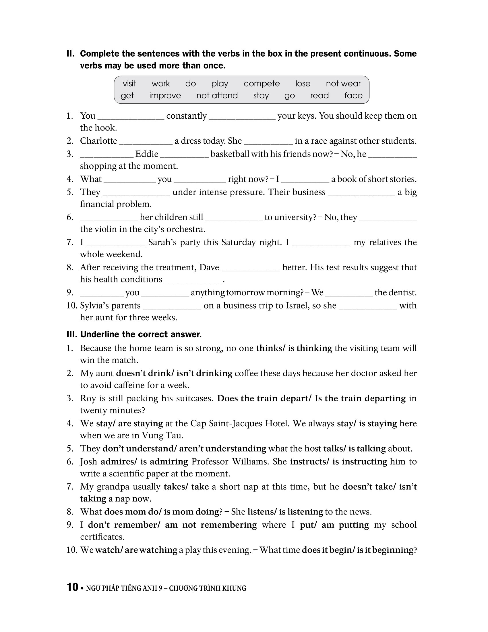 ngữ pháp tiếng anh lớp 9 - theo chương trình khung của bộ gd&đt - Ảnh 11