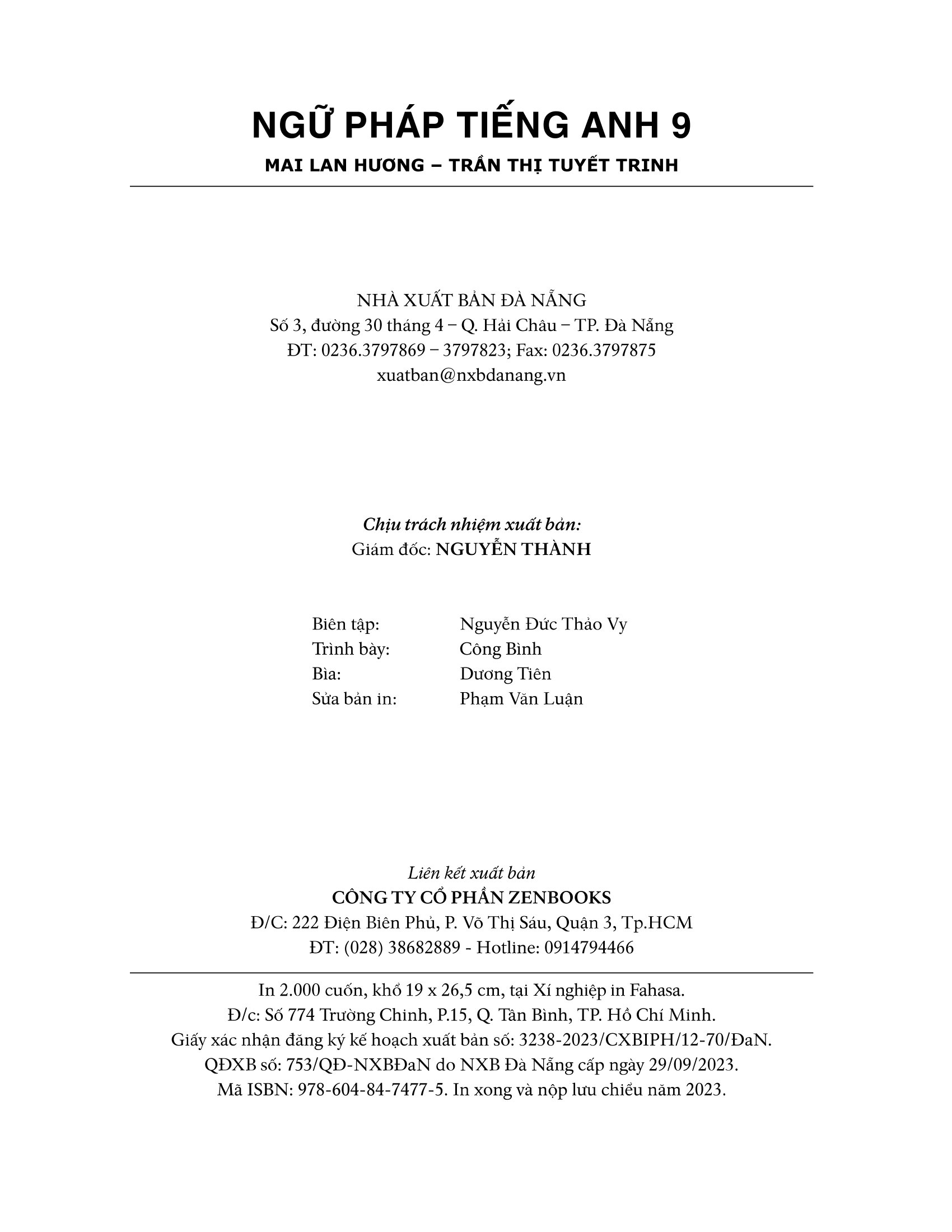 ngữ pháp tiếng anh lớp 9 - theo chương trình khung của bộ gd&đt - Ảnh 3