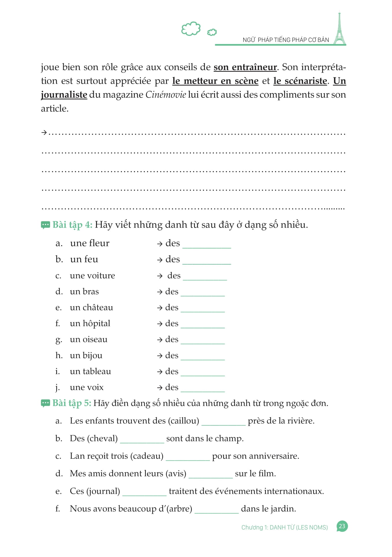 Ngữ Pháp Tiếng Pháp Cơ Bản - Ảnh 8