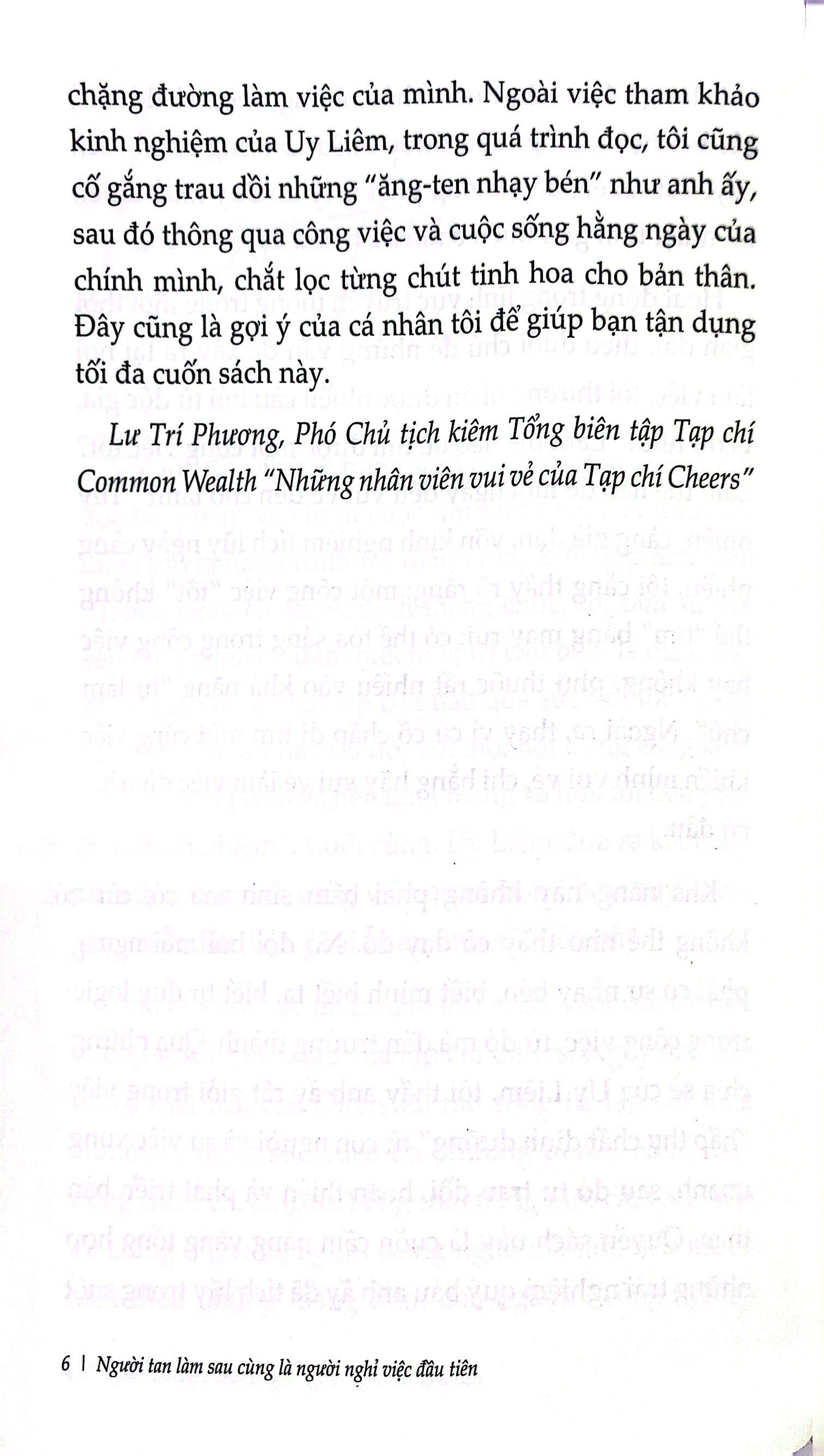 người tan làm sau cùng là người nghỉ việc đầu tiên - Ảnh 6