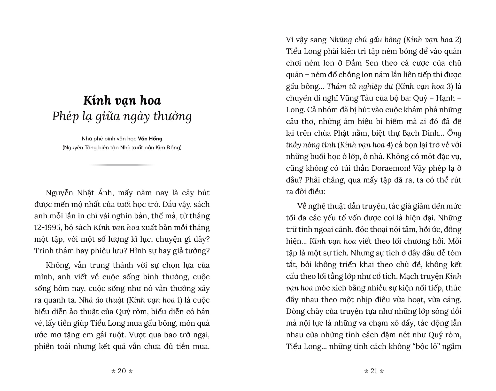 Nguyễn Nhật Ánh Và Kính Vạn Hoa - Chuyện Từ A Đến Z - Ảnh 11