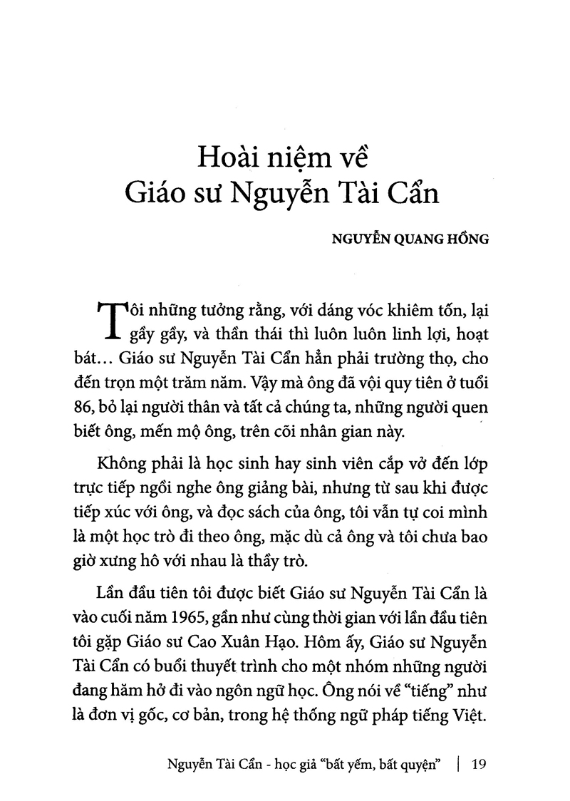 nguyễn tài cẩn học giả bất yếm bất quyện - Ảnh 7