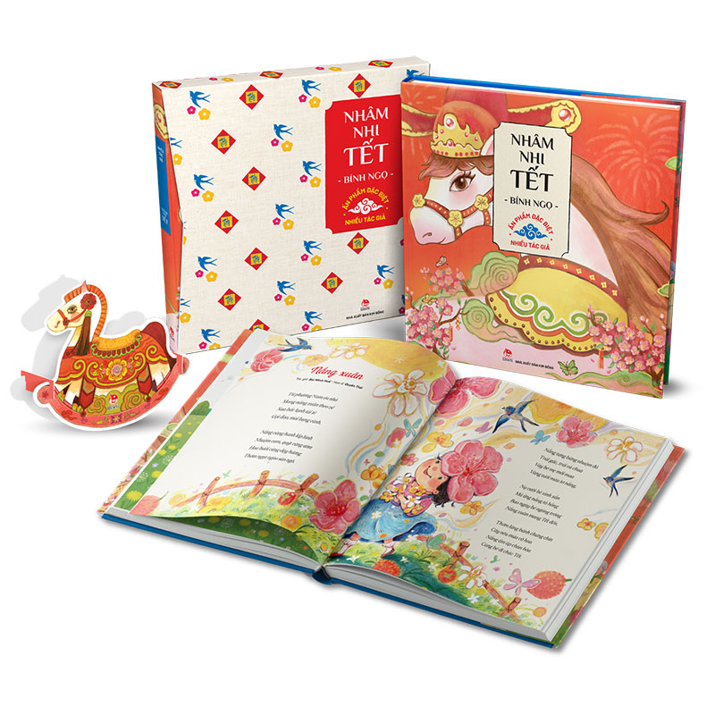 Nhâm Nhi Tết Bính Ngọ - Ấn Phẩm Đặc Biệt - Bìa Cứng - Tặng Kèm Mô Hình Lắp Ráp Hình Ngựa Gỗ - Ảnh 2