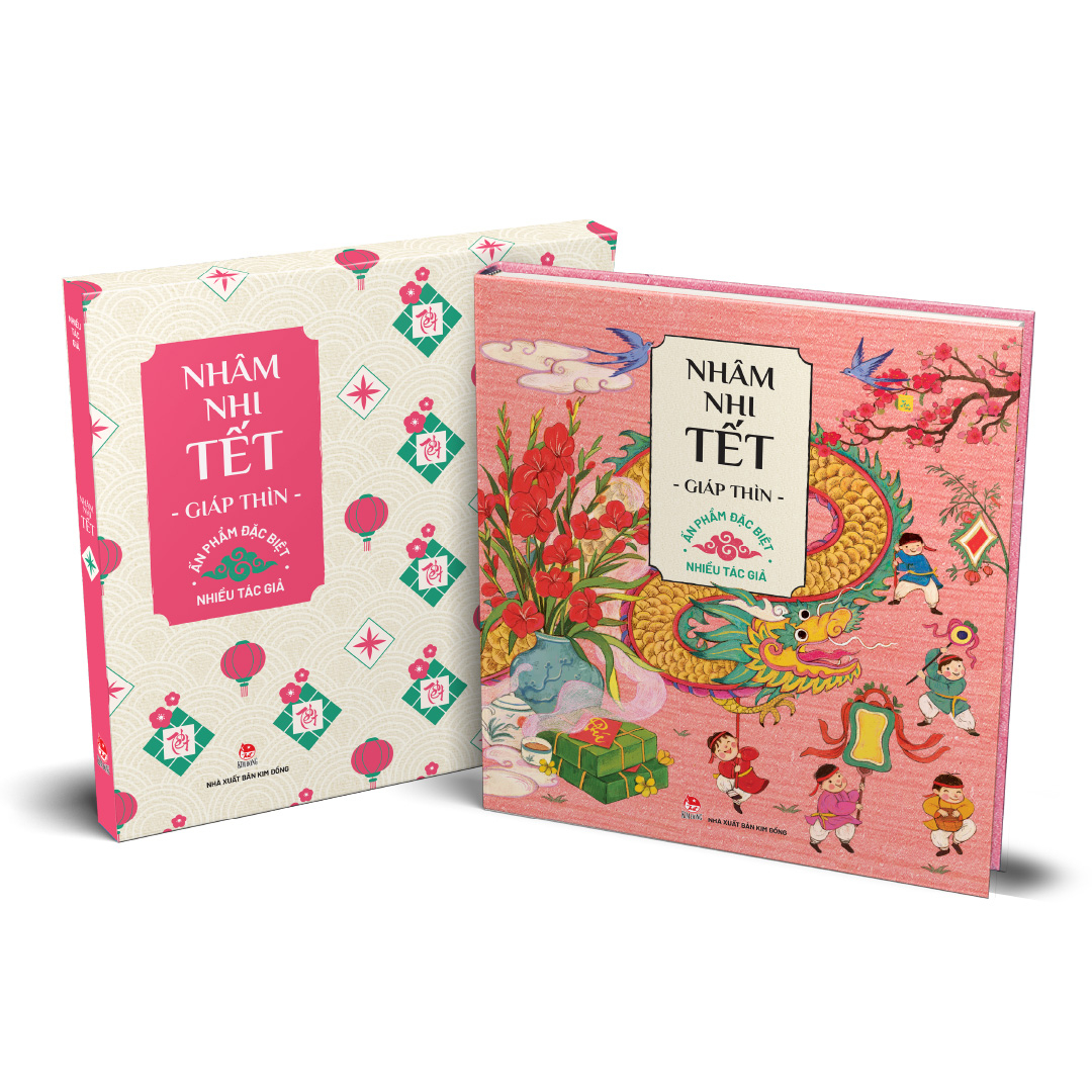 nhâm nhi tết giáp thìn - ấn phẩm đặc biệt - bìa cứng - tặng kèm hộp + mô hình lắp ghép rồng 3d - Ảnh 3