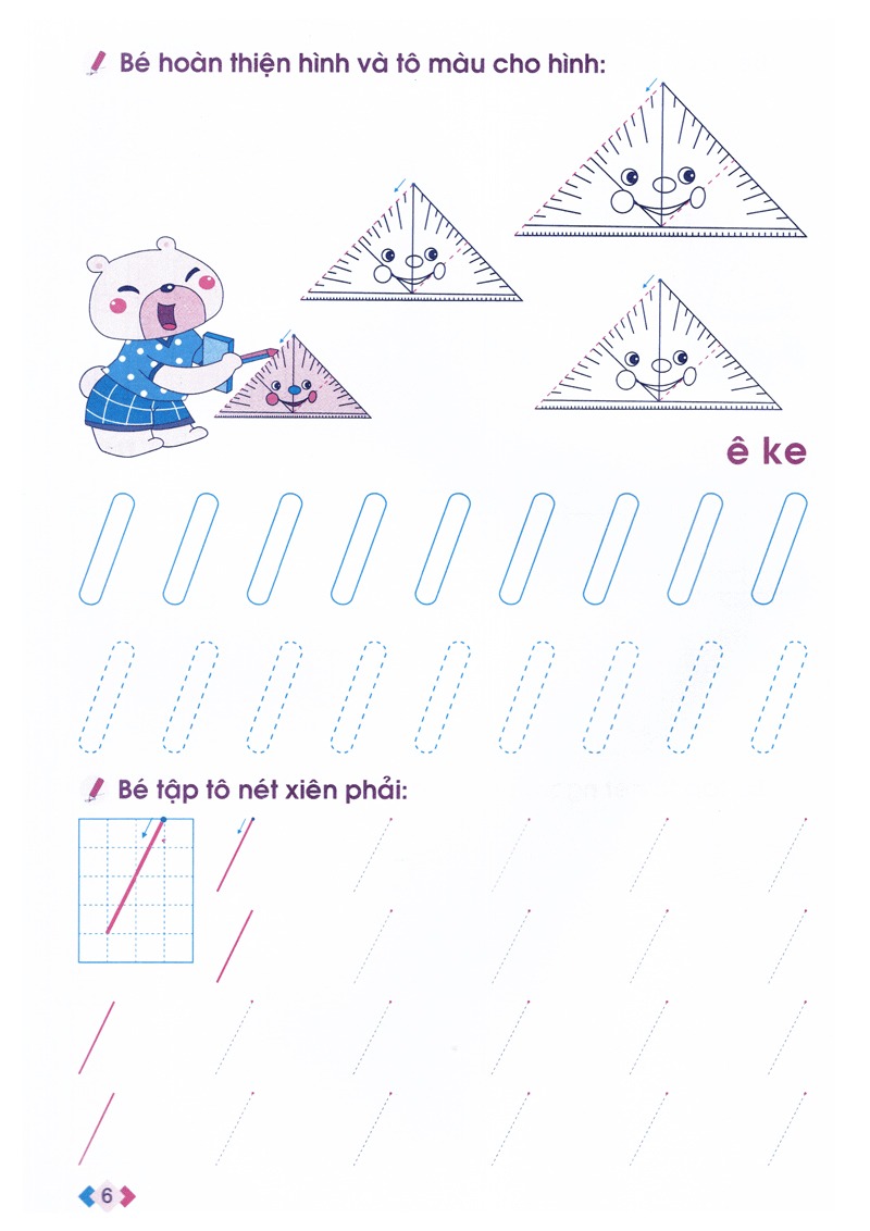 nhận biết và làm quen với nét cơ bản - dành cho bé 4-5 tuổi (tái bản 2024) - Ảnh 5