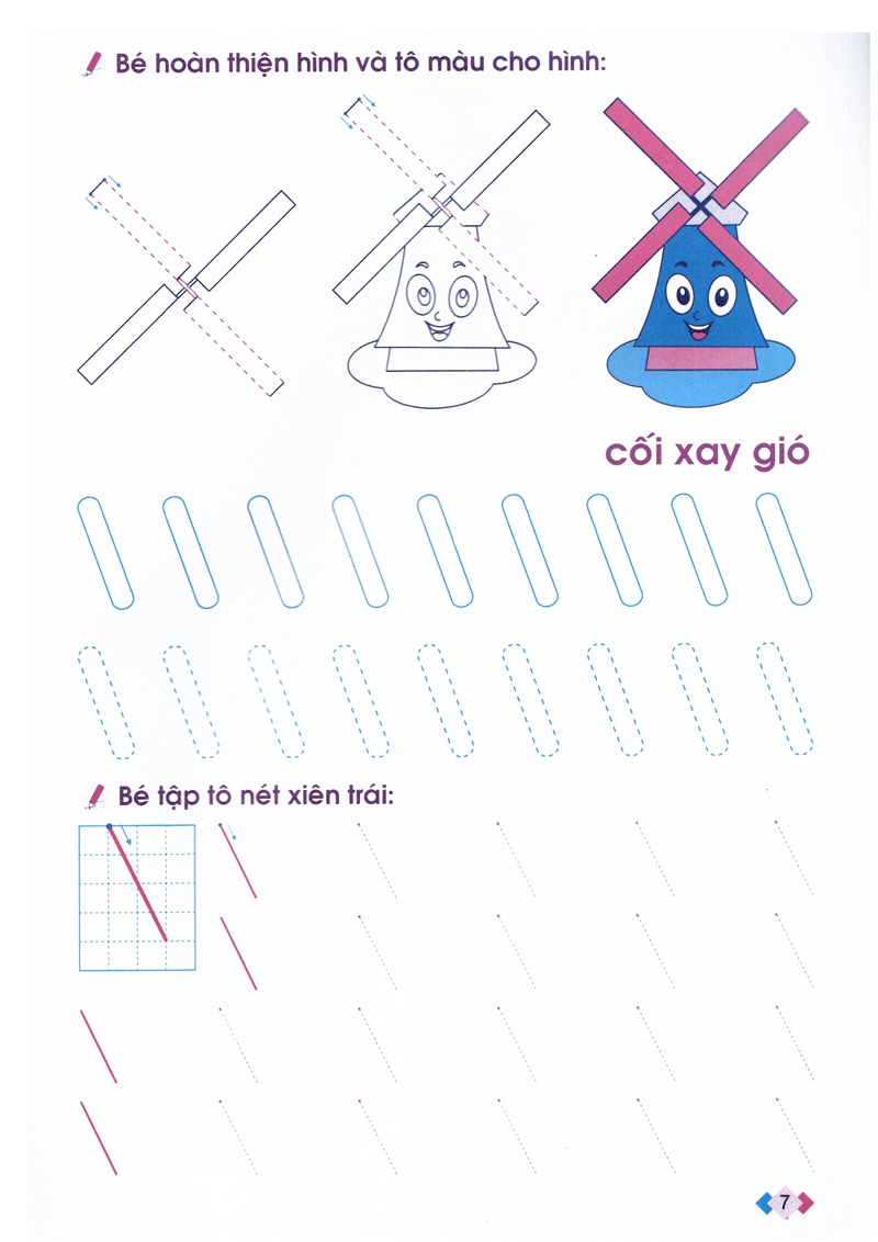 nhận biết và làm quen với nét cơ bản - dành cho bé 4-5 tuổi (tái bản 2024) - Ảnh 6