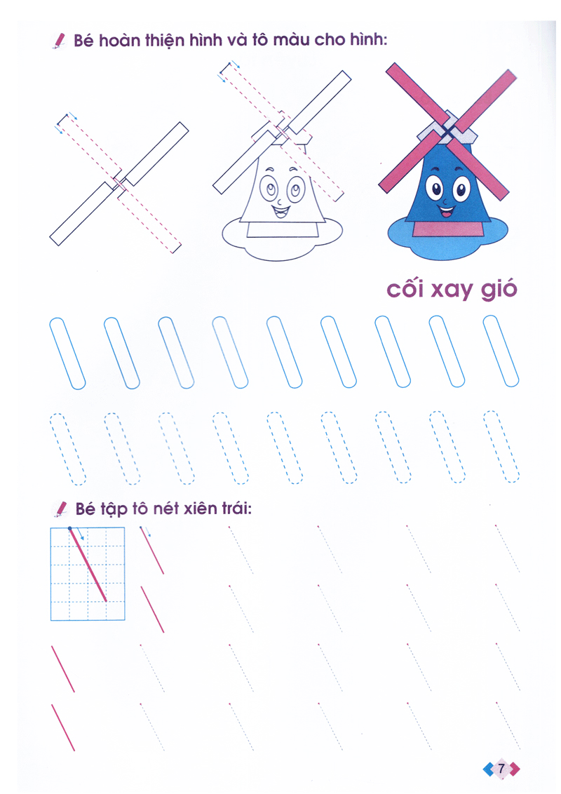 nhận biết và làm quen với nét cơ bản (dành cho trẻ 4 - 5 tuổi) - Ảnh 7