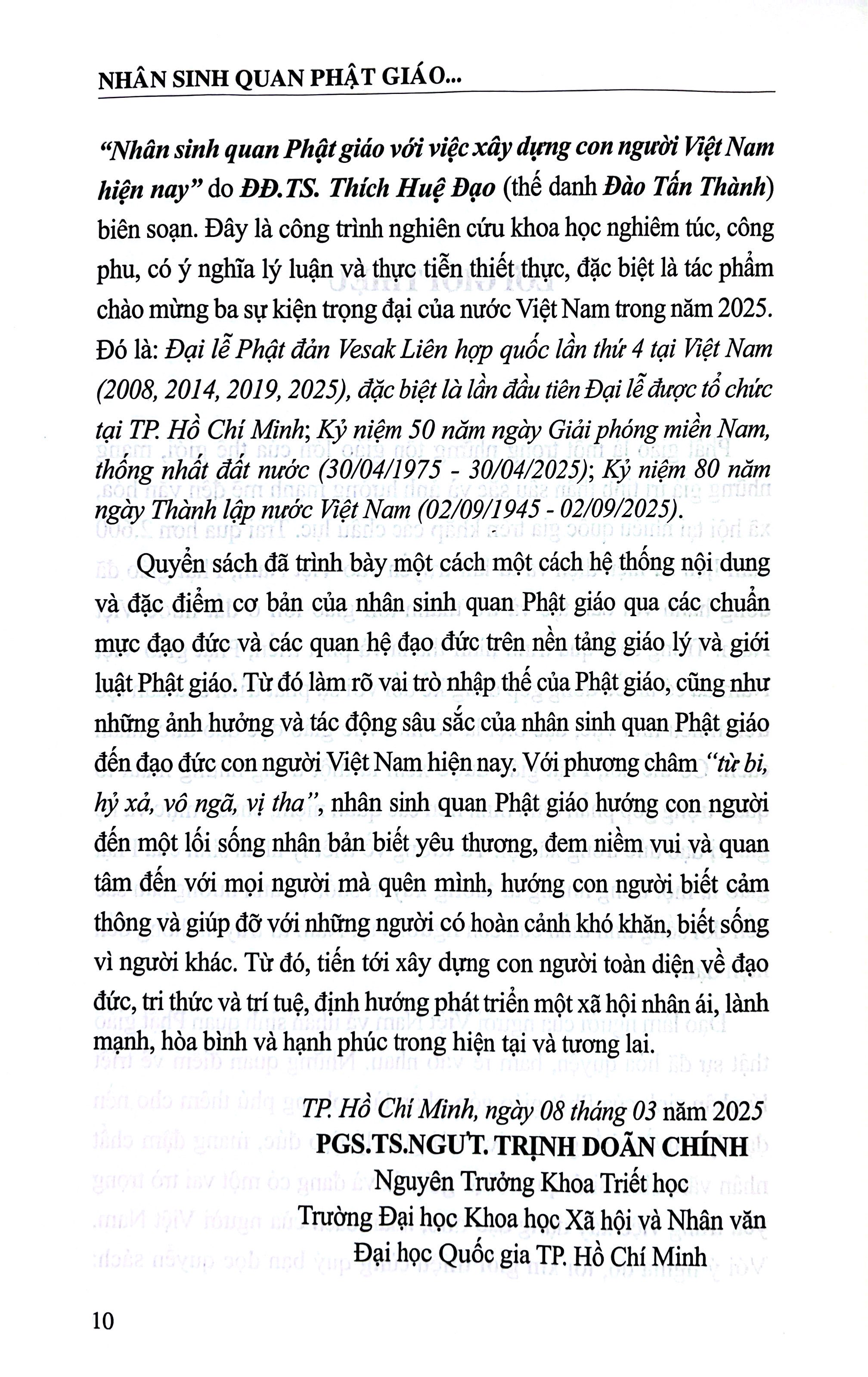 Nhân Sinh Quan Phật Giáo Với Việc Xây Dựng Con Người Việt Nam Hiện Nay - Ảnh 8