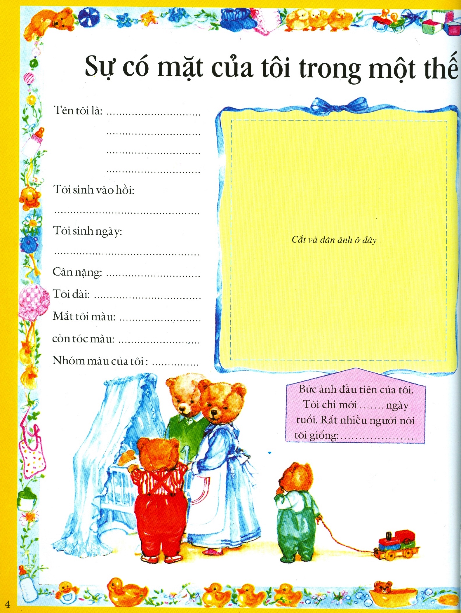 nhật ký 5 năm đầu đời của bé - Ảnh 5