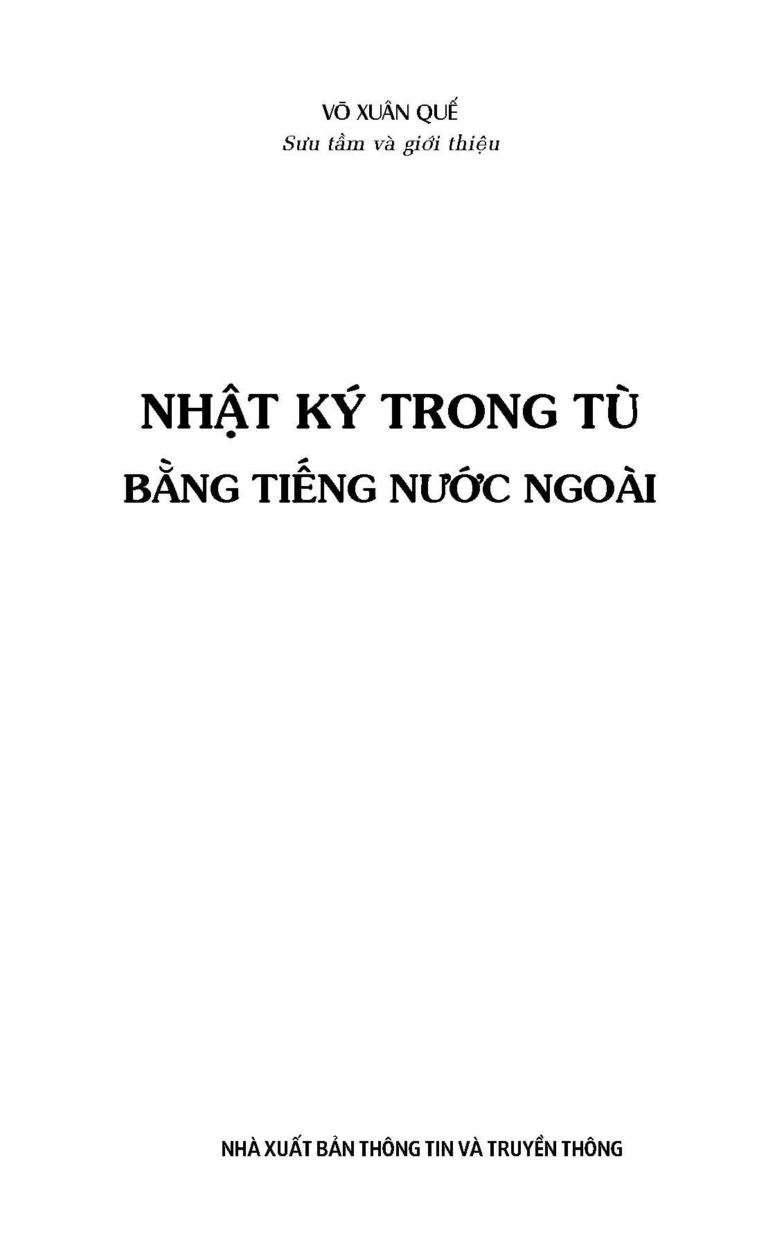 Nhật Ký Trong Tù Bằng Tiếng Nước Ngoài - Ảnh 5