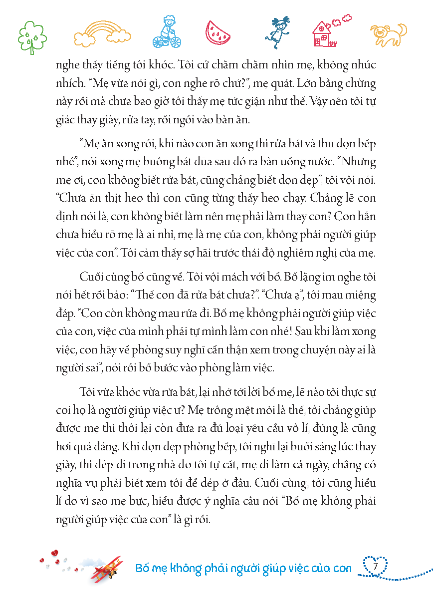 nhật ký trưởng thành của đứa con ngoan - bố mẹ không phải người giúp việc của con (tái bản 2023) - Ảnh 7