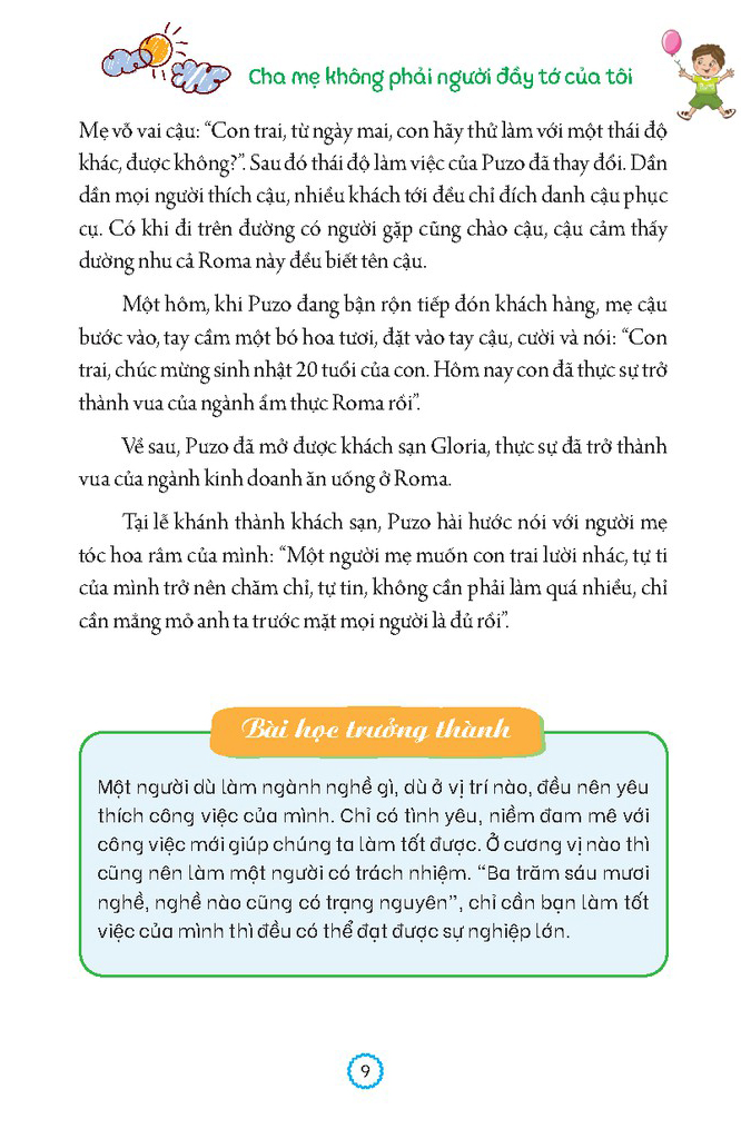 nhật ký trưởng thành của đứa trẻ ngoan - cha mẹ không phải người đầy tớ của tôi (tái bản) - Ảnh 6
