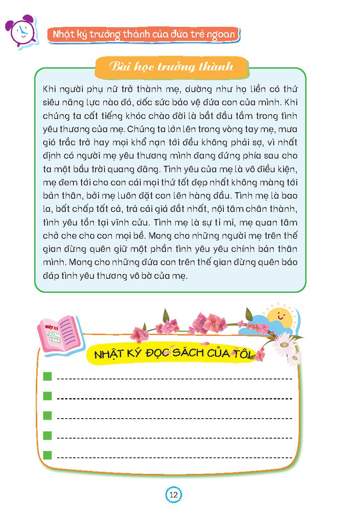 nhật ký trưởng thành của đứa trẻ ngoan - cha mẹ không phải người đầy tớ của tôi (tái bản) - Ảnh 8