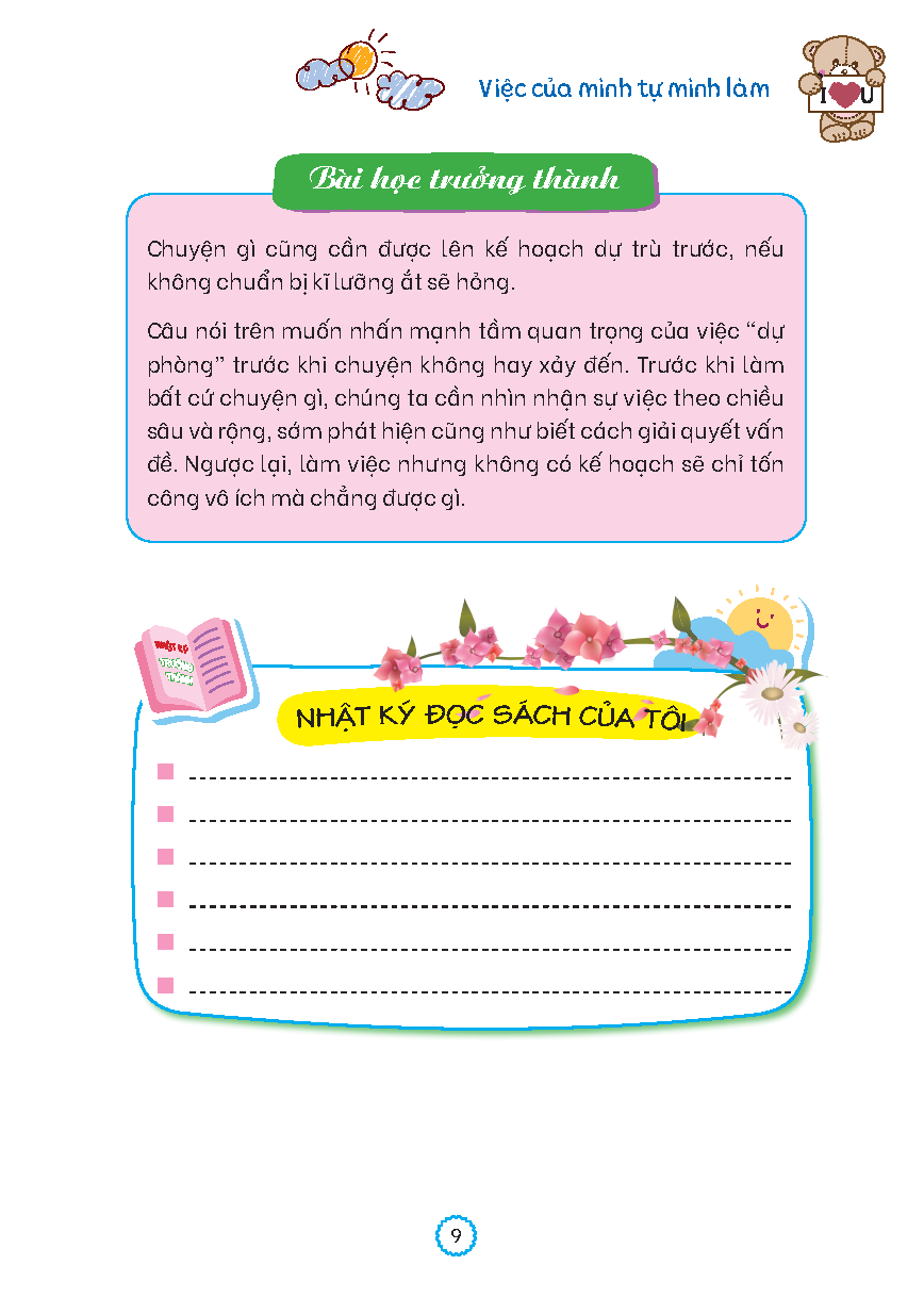 nhật ký trưởng thành của đứa trẻ ngoan - việc của mình tự mình làm (tái bản 2023) - Ảnh 6