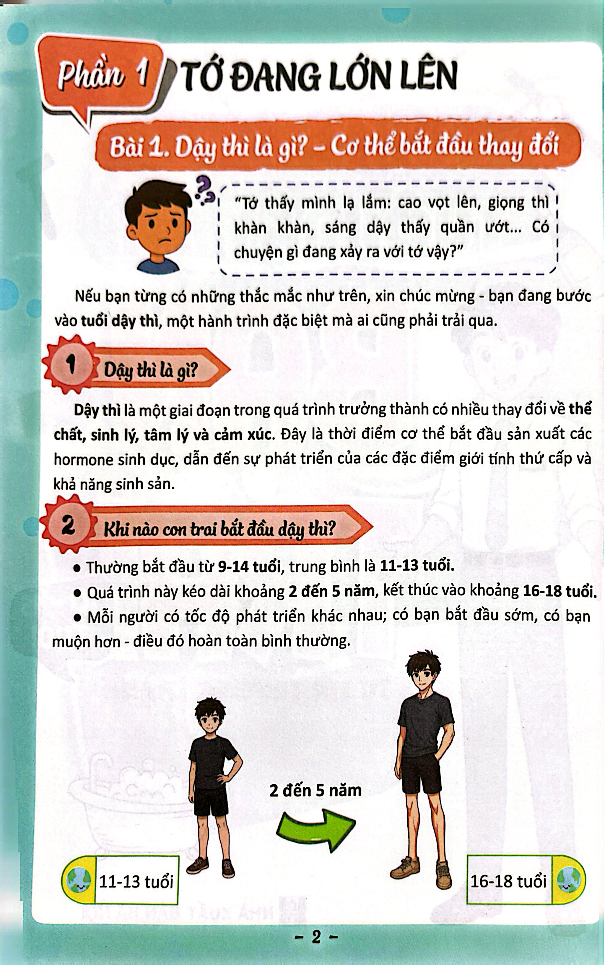 Nhật Ký Tuổi Dậy Thì - Bạn Trai - Tự Tin Trưởng Thành (10-15 Tuổi) - Ảnh 3