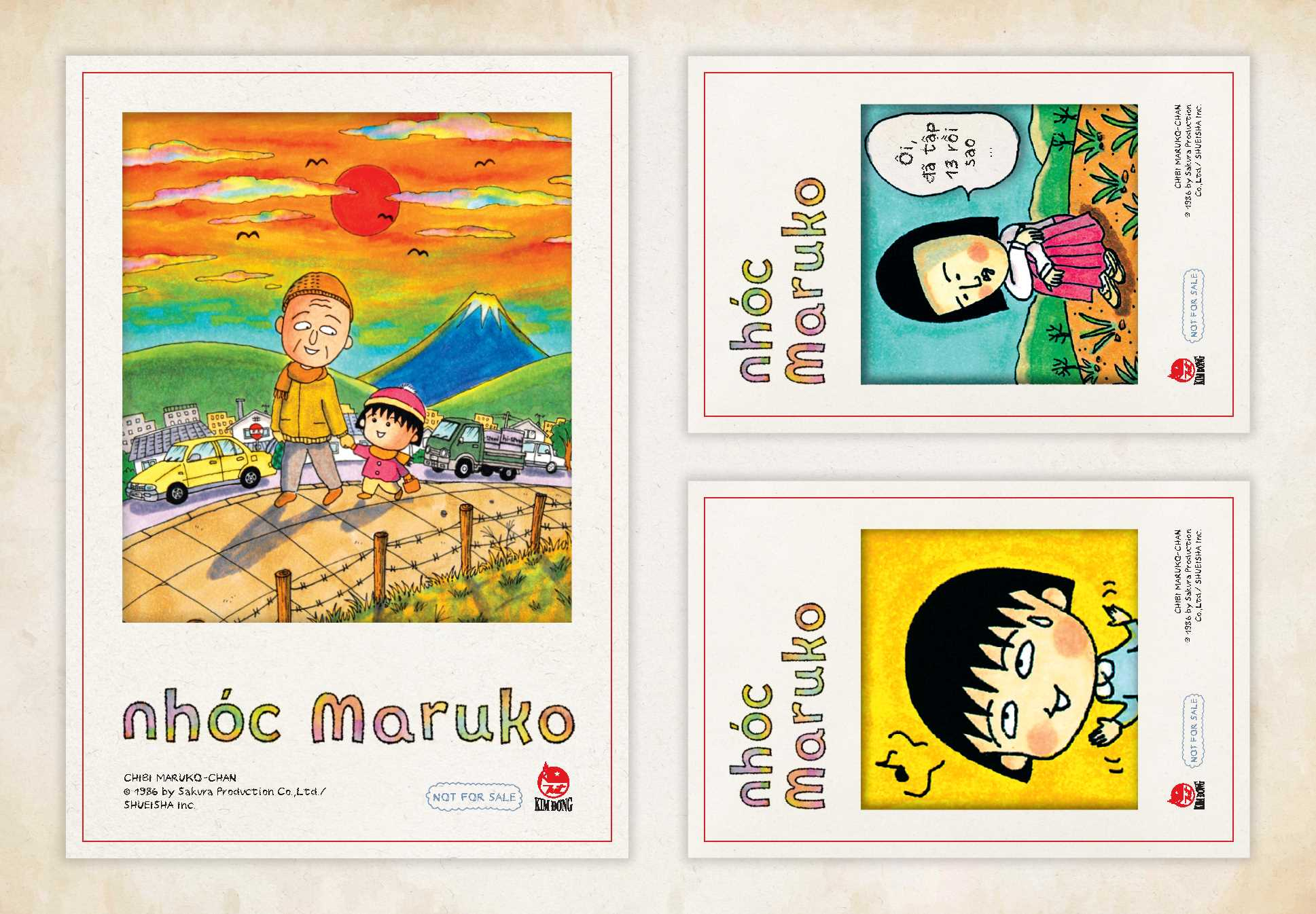 nhóc maruko - tập 13 - tặng kèm set postcard polaroid - Ảnh 4