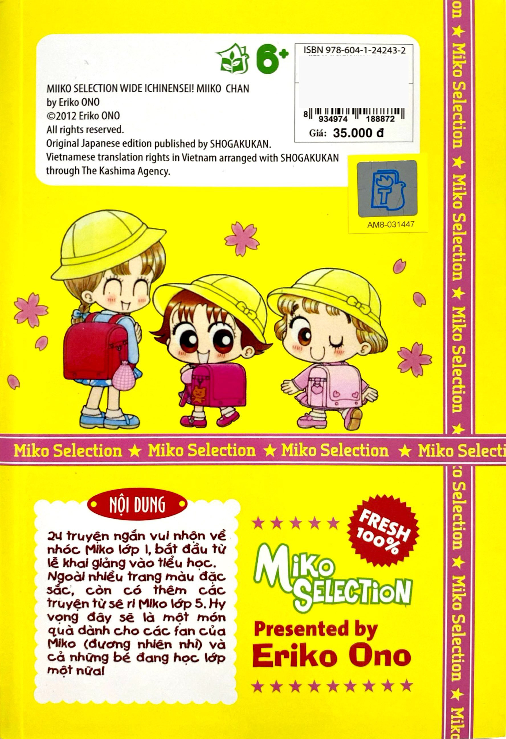 nhóc miko! cô bé nhí nhảnh - miko selection khổ rộng - nhóc tì lớp 1 miko (tái bản 2023) - Ảnh 9