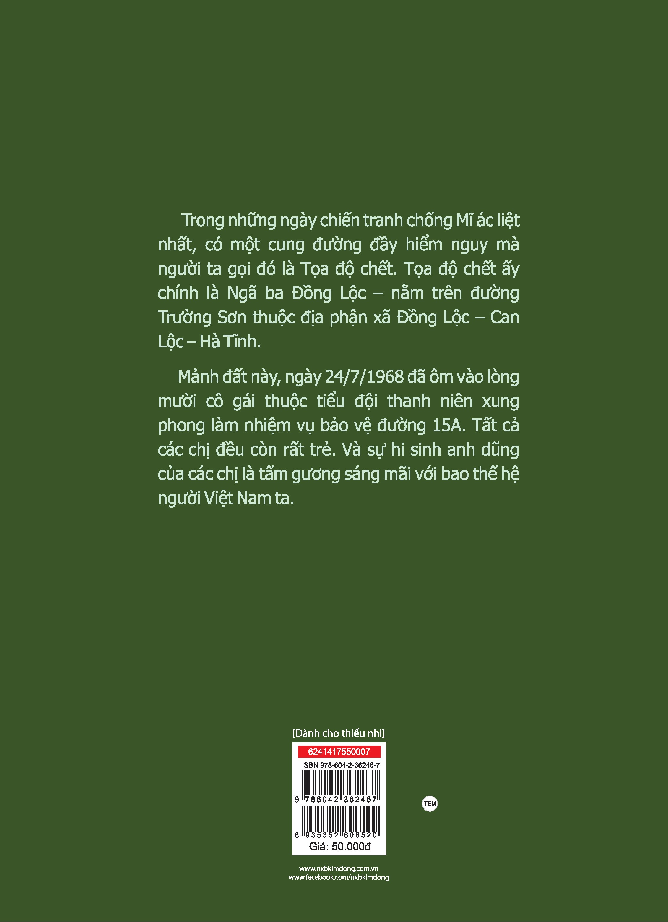những anh hùng trẻ tuổi - chuyện kể về mười cô gái ngã ba đồng lộc (tái bản 2024) - Ảnh 3