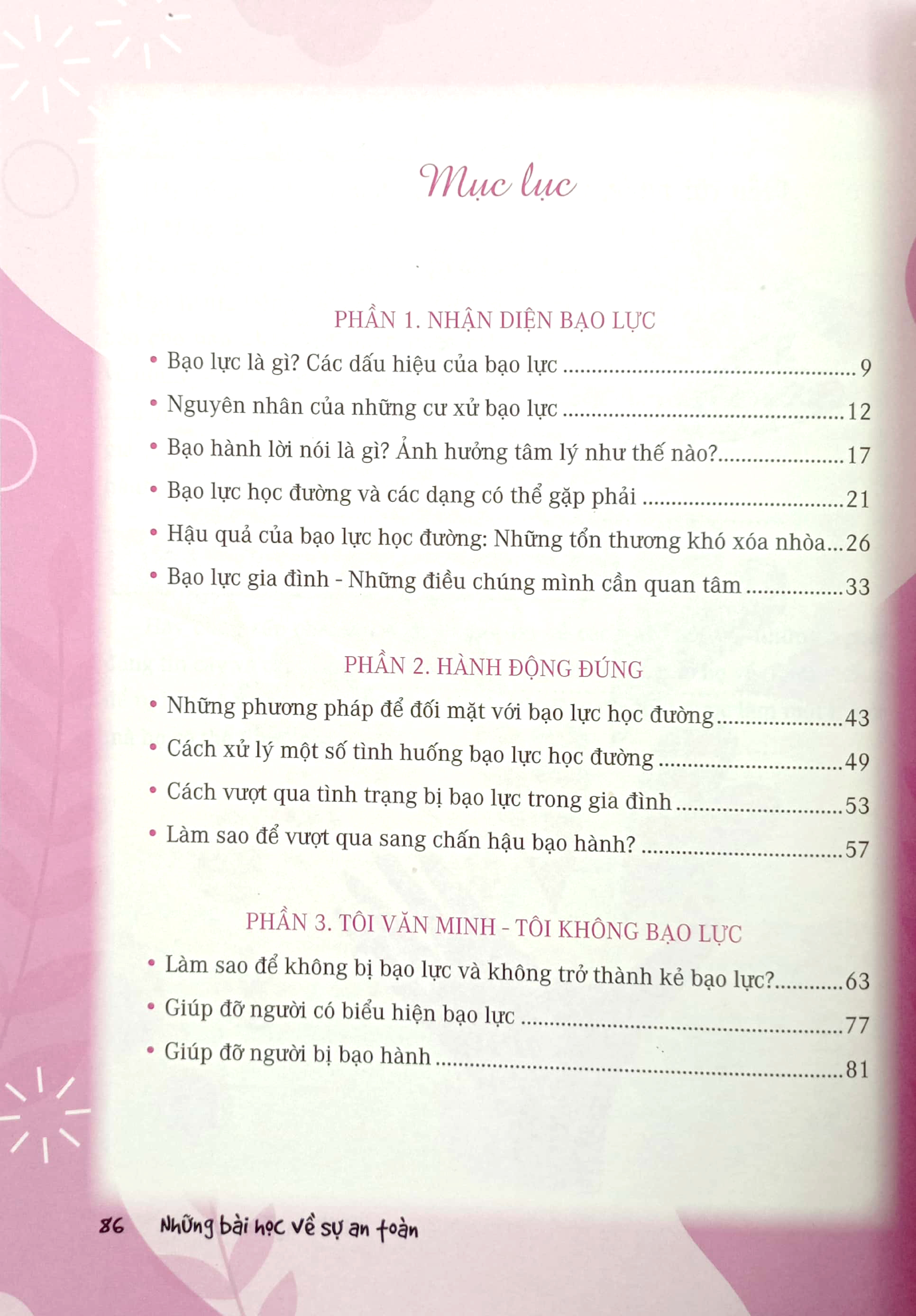 những bài học về sự an toàn - nói "không" với bạo lực - Ảnh 3