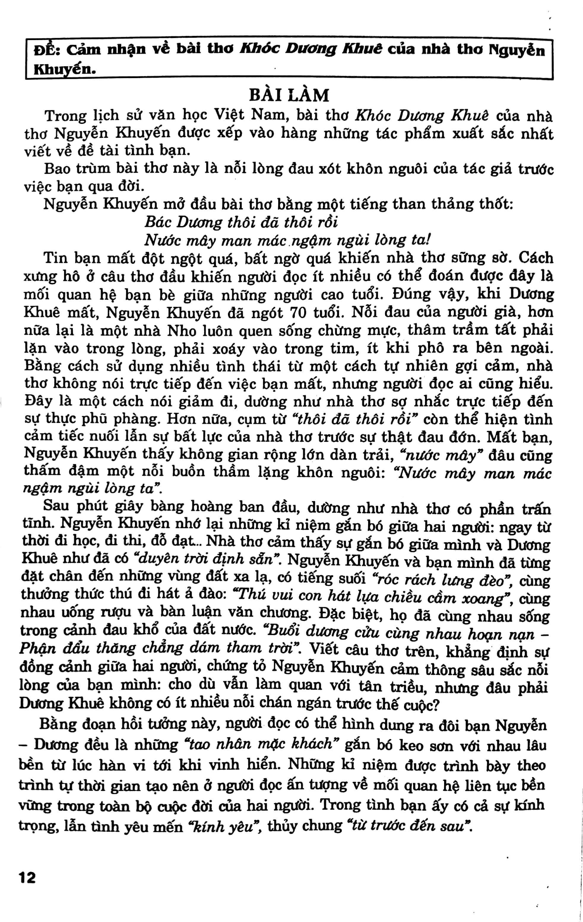 những bài làm văn chọn lọc 11 - Ảnh 10