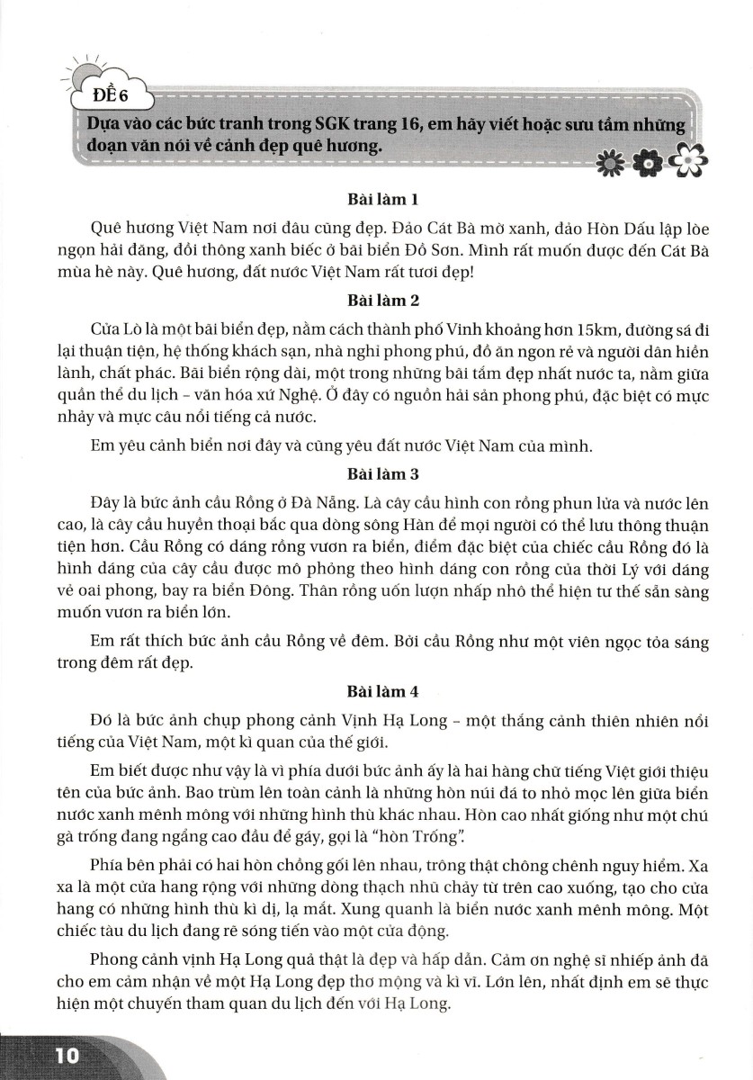 những bài làm văn mẫu 3 - tập 2 (cánh diều) - Ảnh 10