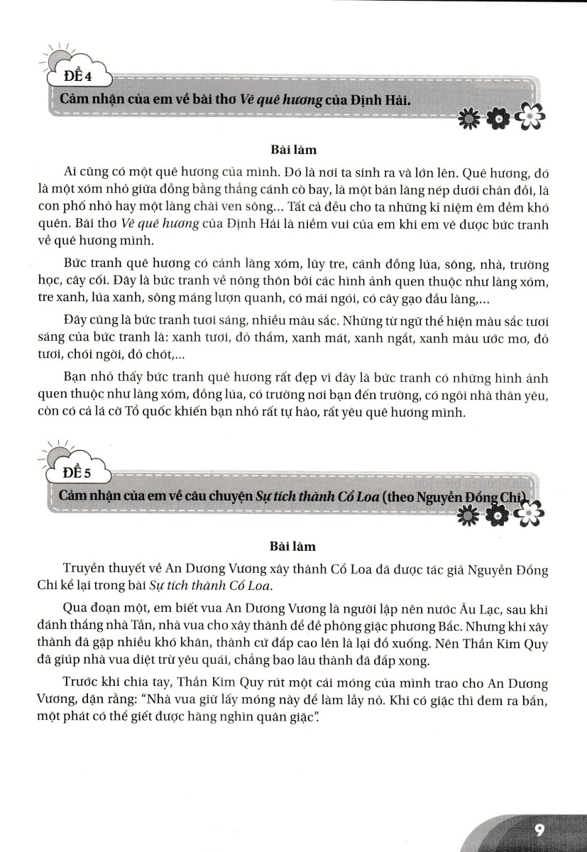 những bài làm văn mẫu 3 - tập 2 (cánh diều) - Ảnh 9