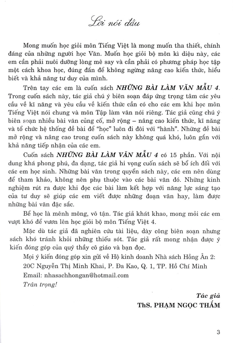 những bài làm văn mẫu 4 (dùng chung cho các bộ sgk hiện hành) - Ảnh 3