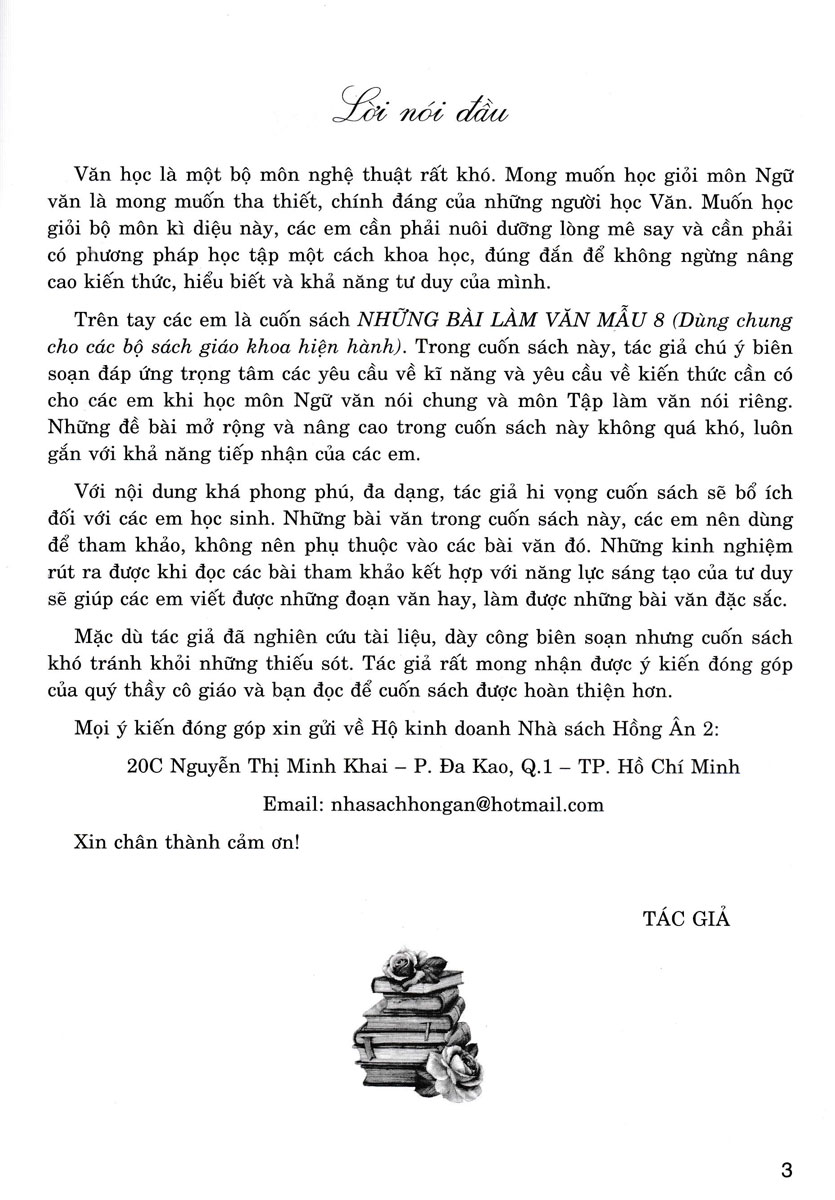 những bài làm văn mẫu 8 (dùng chung cho các bộ sgk hiện hành) - Ảnh 3