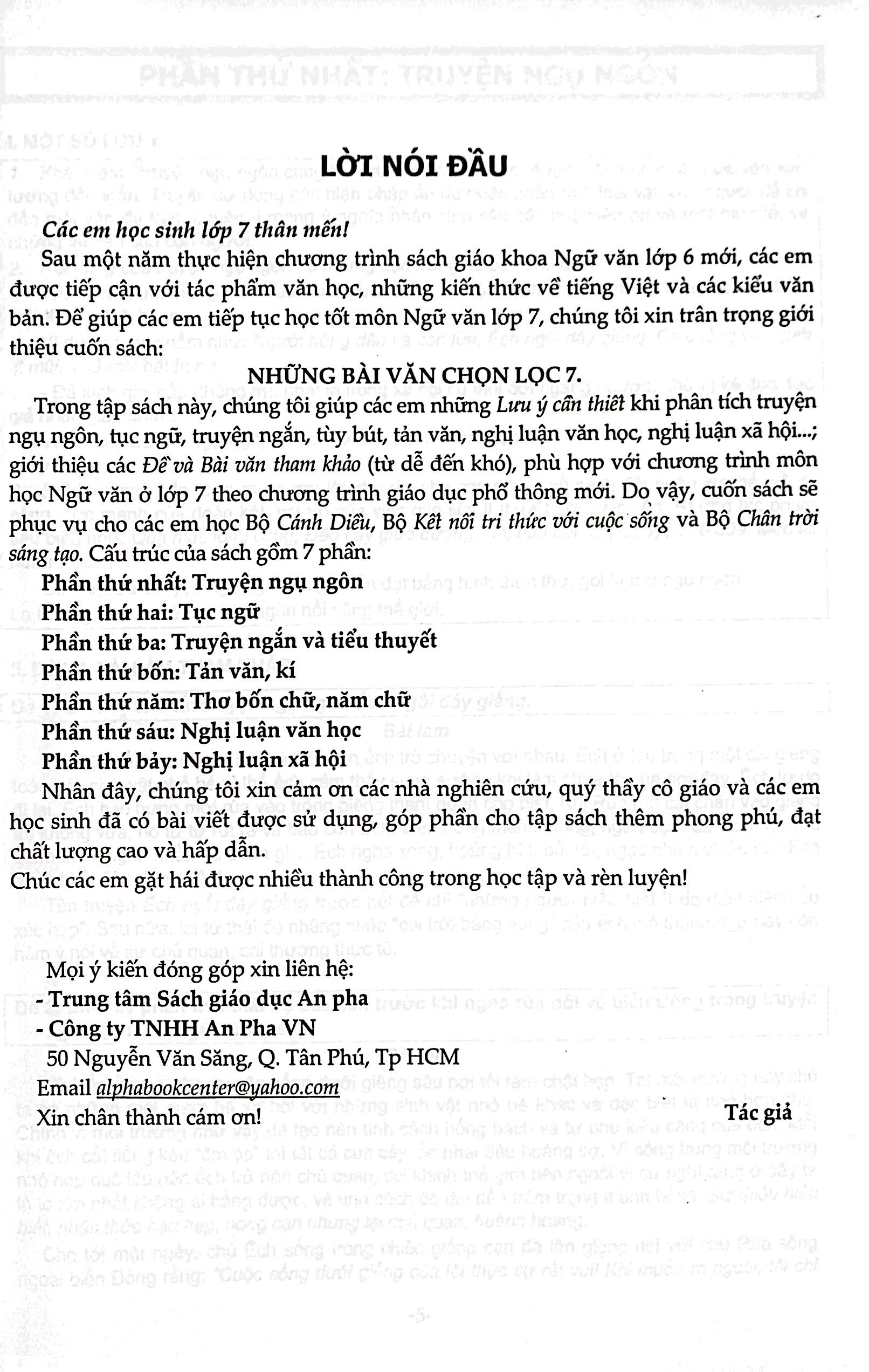 nhũng bài văn chọn lọc 7 (dùng chung cho 3 bộ sách) - Ảnh 3