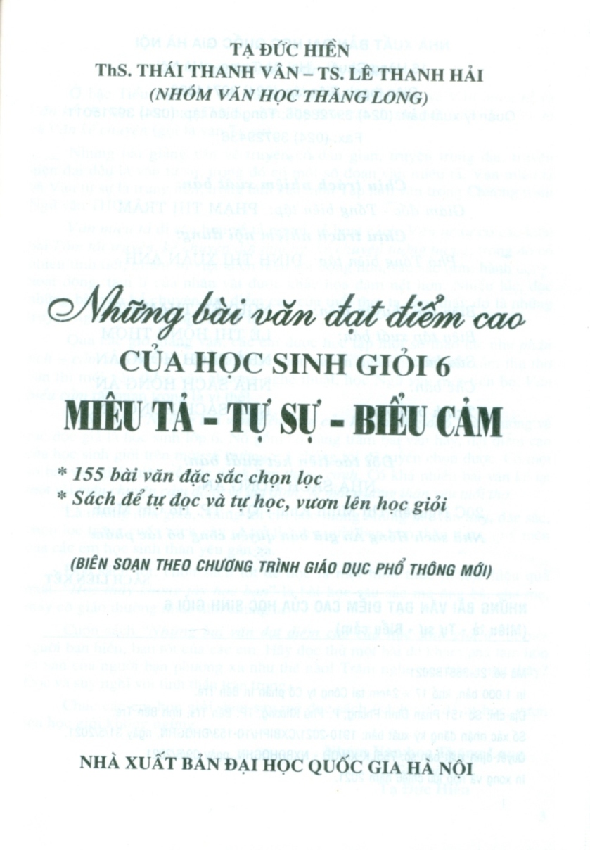 những bài văn đạt điểm cao của học sinh giỏi 6 (dùng chung cho các bộ sgk hiện hành) - Ảnh 3